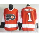 nhl philadelphia flyers #1 parent orange ccm
