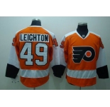 nhl philadelphia flyers #49 leighton orange