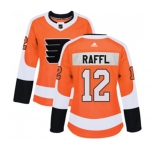 Women Adidas Philadelphia Flyers #12 Michael Raffl Premier Orange Home NHL Jersey