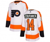 Women Adidas Philadelphia Flyers #14 Sean Couturier Authentic White Away NHL Jersey