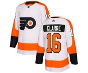 Women Adidas Philadelphia Flyers #16 Bobby Clarke Authentic White Away NHL Jersey