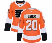 Women Adidas Philadelphia Flyers #20 Taylor Leier Premier Orange Home NHL Jersey