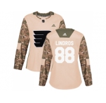 Women Adidas Philadelphia Flyers #88 Eric Lindros Camo Authentic 2017 Veterans Day Stitched NHL Jersey