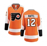 Women Philadelphia Flyers #12 Michael Raffl Fanatics Branded Orange Home Breakaway NHL Jersey