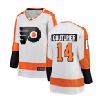 Women Philadelphia Flyers #14 Sean Couturier Fanatics Branded White Away Breakaway NHL Jersey