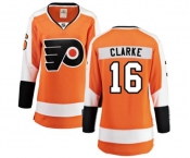 Women Philadelphia Flyers #16 Bobby Clarke Fanatics Branded Orange Home Breakaway NHL Jersey