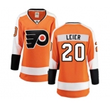 Women Philadelphia Flyers #20 Taylor Leier Fanatics Branded Orange Home Breakaway NHL Jersey