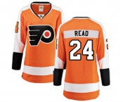 Women Philadelphia Flyers #24 Matt Read Fanatics Branded Orange Home Breakaway NHL Jersey