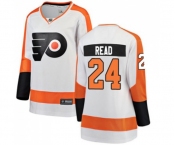 Women Philadelphia Flyers #24 Matt Read Fanatics Branded White Away Breakaway NHL Jersey