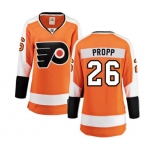 Women Philadelphia Flyers #26 Brian Propp Fanatics Branded Orange Home Breakaway NHL Jersey