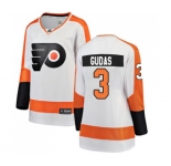 Women Philadelphia Flyers #3 Radko Gudas Fanatics Branded White Away Breakaway NHL Jersey