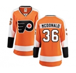 Women Philadelphia Flyers #36 Colin McDonald Fanatics Branded Orange Home Breakaway NHL Jersey
