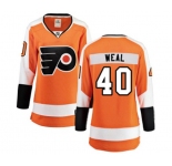 Women Philadelphia Flyers #40 Jordan Weal Fanatics Branded Orange Home Breakaway NHL Jersey