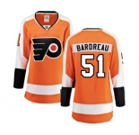 Women Philadelphia Flyers #51 Cole Bardreau Fanatics Branded Orange Home Breakaway NHL Jersey