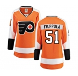 Women Philadelphia Flyers #51 Valtteri Filppula Fanatics Branded Orange Home Breakaway NHL Jersey