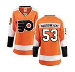 Women Philadelphia Flyers #53 Shayne Gostisbehere Fanatics Branded Orange Home Breakaway NHL Jersey