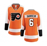 Women Philadelphia Flyers #6 Travis Sanheim Fanatics Branded Orange Home Breakaway NHL Jersey