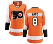 Women Philadelphia Flyers #8 Robert Hagg Fanatics Branded Orange Home Breakaway NHL Jersey