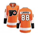 Women Philadelphia Flyers #88 Eric Lindros Fanatics Branded Orange Home Breakaway NHL Jersey