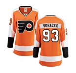 Women Philadelphia Flyers #93 Jakub Voracek Fanatics Branded Orange Home Breakaway NHL Jersey