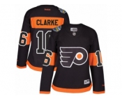 Women's Reebok Philadelphia Flyers #16 Bobby Clarke Authentic Black 2017 Stadium Series NHL Jersey