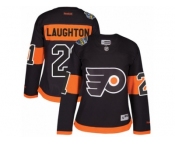 Women's Reebok Philadelphia Flyers #21 Scott Laughton Authentic Black 2017 Stadium Series NHL Jersey