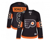Women's Reebok Philadelphia Flyers #8 Dave Schultz Authentic Black 2017 Stadium Series NHL Jersey