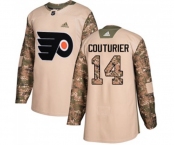 Youth Adidas Philadelphia Flyers #14 Sean Couturier Authentic Camo Veterans Day Practice NHL Jersey