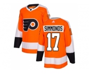Youth Adidas Philadelphia Flyers #17 Wayne Simmonds Orange Home Authentic Stitched NHL Jersey