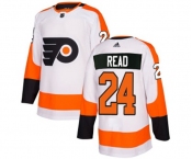 Youth Adidas Philadelphia Flyers #24 Matt Read Authentic White Away NHL Jersey