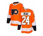 Youth Adidas Philadelphia Flyers #24 Matt Read Orange Home Authentic Stitched NHL Jersey