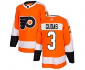 Youth Adidas Philadelphia Flyers #3 Radko Gudas Authentic Orange Home NHL Jersey
