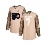Youth Adidas Philadelphia Flyers #7 Bill Barber Camo Authentic 2017 Veterans Day Stitched NHL Jersey