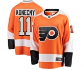 Youth Philadelphia Flyers #11 Travis Konecny Fanatics Branded Orange Home Breakaway NHL Jersey