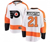 Youth Philadelphia Flyers #21 Scott Laughton Fanatics Branded White Away Breakaway NHL Jersey
