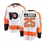 Youth Philadelphia Flyers #25 James Van Riemsdyk Fanatics Branded White Away Breakaway NHL Jersey