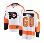 Youth Philadelphia Flyers #68 Jaromir Jagr Fanatics Branded White Away Breakaway NHL Jersey