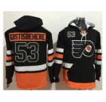 Philadelphia Flyers #53 Shayne Gostisbehere Black Name & Number Pullover NHL Hoodie