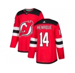 Adidas New Jersey Devils #14 Adam Henrique Red Home Authentic Stitched NHL Jersey