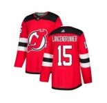 Adidas New Jersey Devils #15 Langenbrunner Red Home Authentic Stitched NHL Jersey