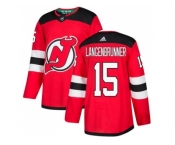 Adidas New Jersey Devils #15 Langenbrunner Red Home Authentic Stitched NHL Jersey