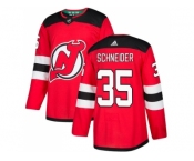 Adidas New Jersey Devils #35 Cory Schneider Red Home Authentic Stitched NHL Jersey