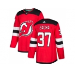 Adidas New Jersey Devils #37 Pavel Zacha Red Home Authentic Stitched NHL Jersey