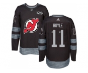 Men Adidas New Jersey Devils #11 Brian Boyle Black 1917-2017 100th Anniversary Stitched NHL Jersey