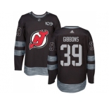 Men Adidas New Jersey Devils #39 Brian Gibbons Black 1917-2017 100th Anniversary Stitched NHL Jersey