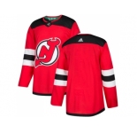 Men Adidas New Jersey Devils Blank Red Authentic Stitched NHL Jersey