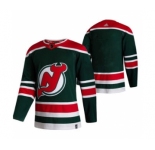 Men's New Jersey Devils Blank Green 2020-21 Reverse Retro Alternate Hockey Jersey