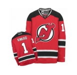 Men's Reebok New Jersey Devils #1 Keith Kinkaid Authentic Red Home NHL Jersey