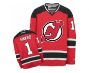Men's Reebok New Jersey Devils #1 Keith Kinkaid Authentic Red Home NHL Jersey