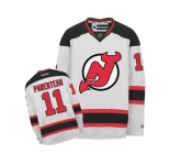 Men's Reebok New Jersey Devils #11 P. A. Parenteau Authentic White Away NHL Jersey